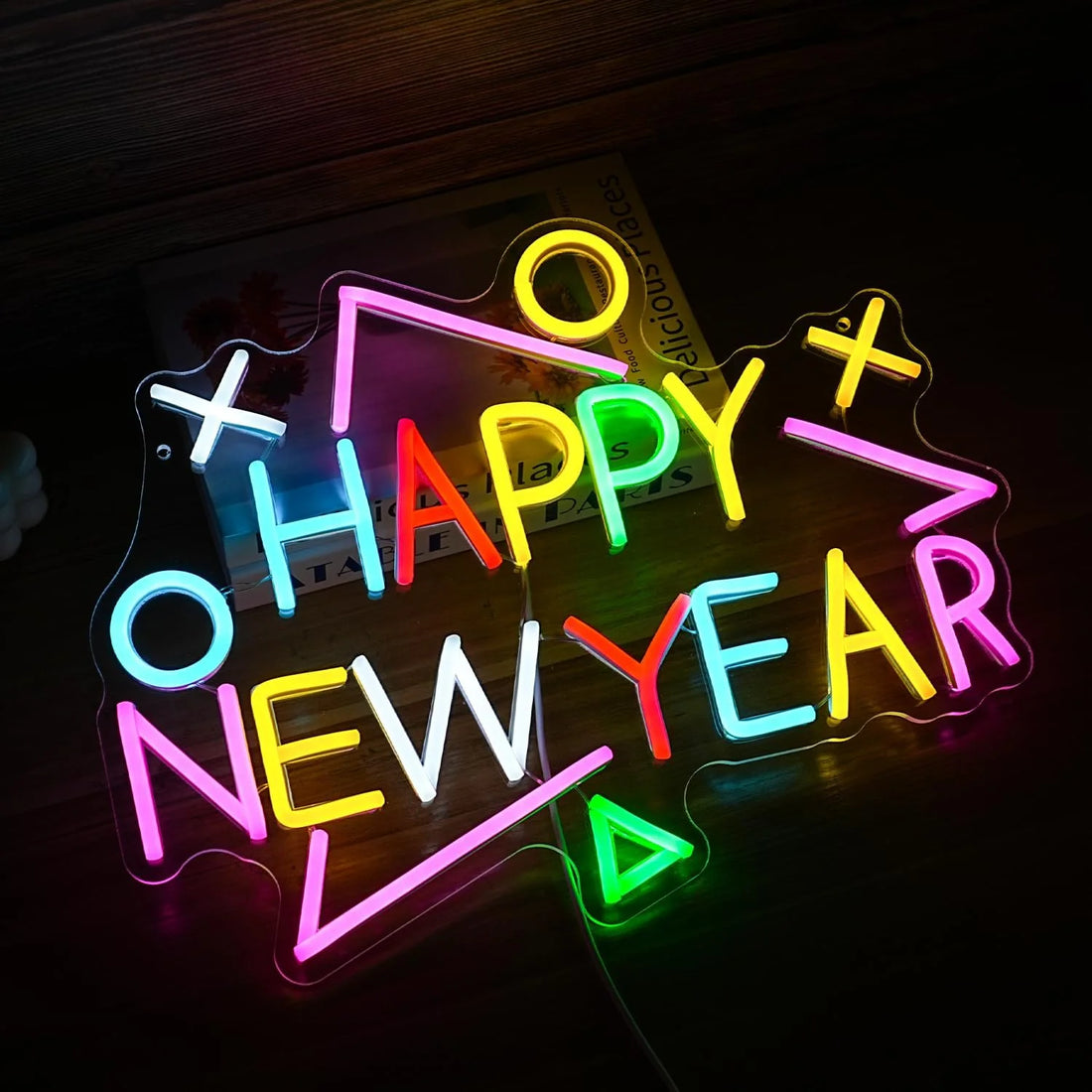 Celebrate New Year 2025 – Stylish Neon Glow