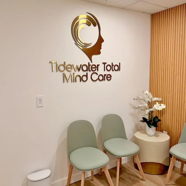 Custom Gold 3D Healthcare Wall Sign
