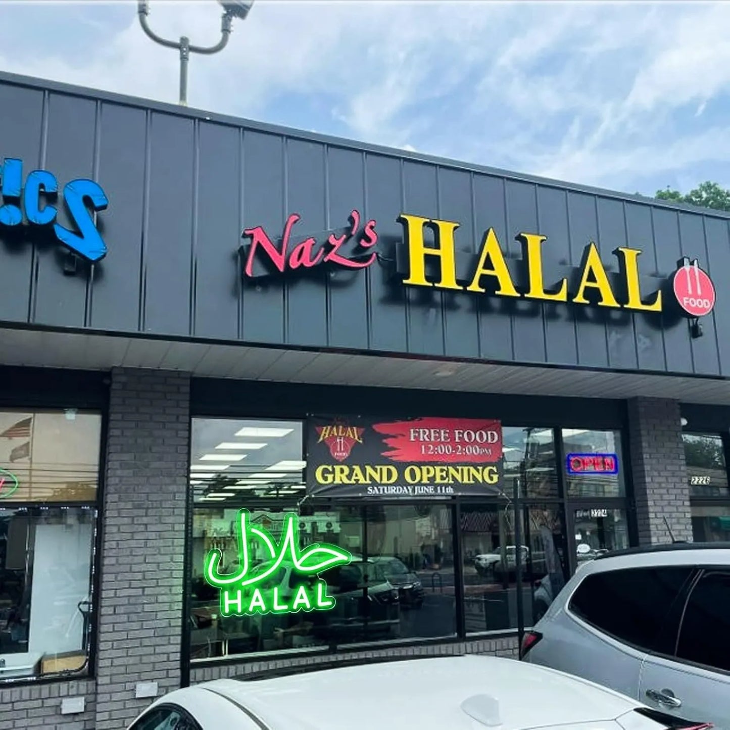 Halal Neon Sign | USB Powered LED Sign for Halal Food Restaurants & Stores