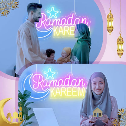 Ramadan Kareem Neon Sign – Large LED Light for Islamic Holiday & Home Décor