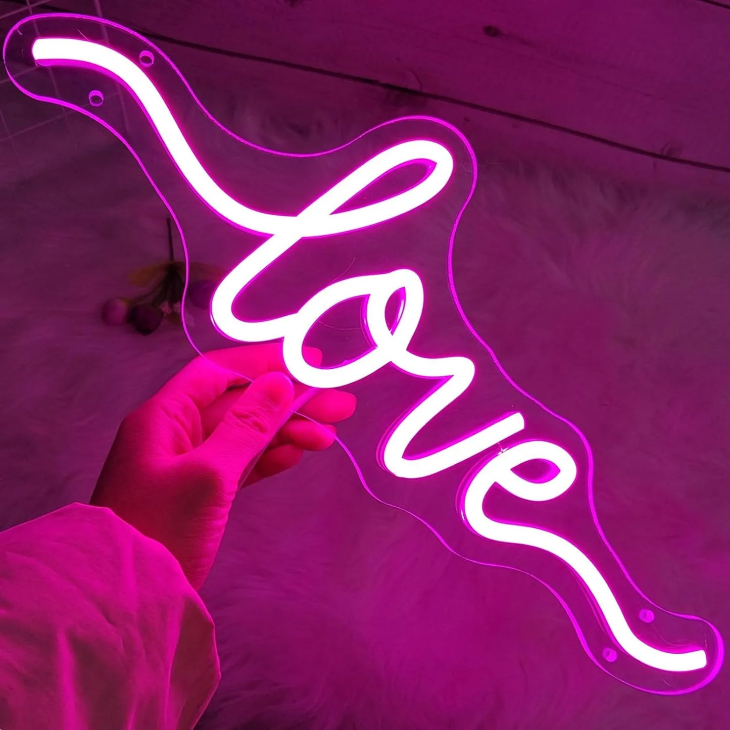 Love Neon Sign – LED Light for Wall Décor & Special Occasions