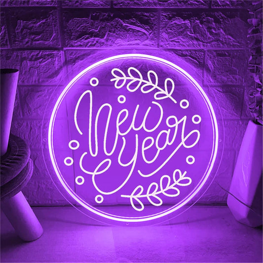 Celebrate New Year 2025 with Our 3D Engraving Neon Sign