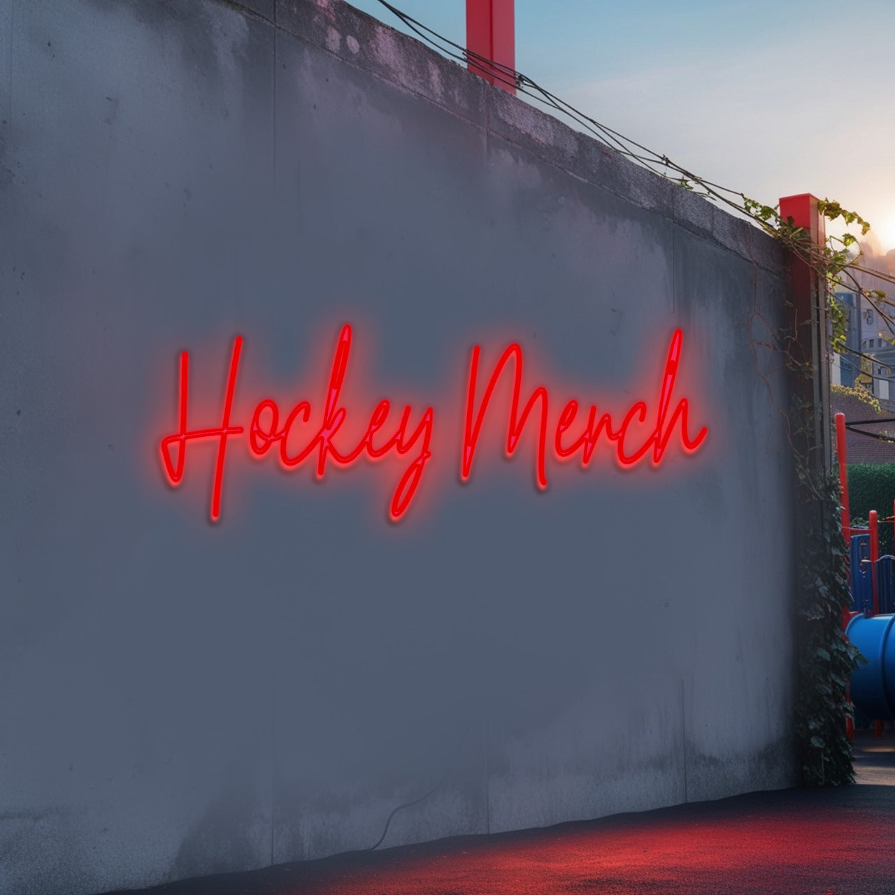 Light Up Your Love for Hockey | Hockey Merch Signs