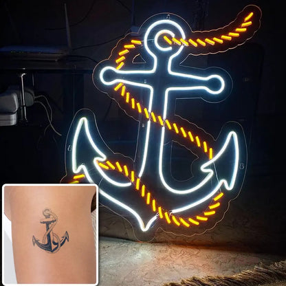 Anchor Neon Sign – A Timeless Symbol of Strength & Stability