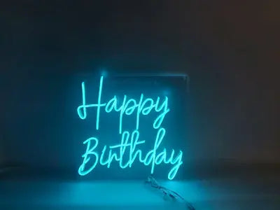 Happy Birthday Neon Sign