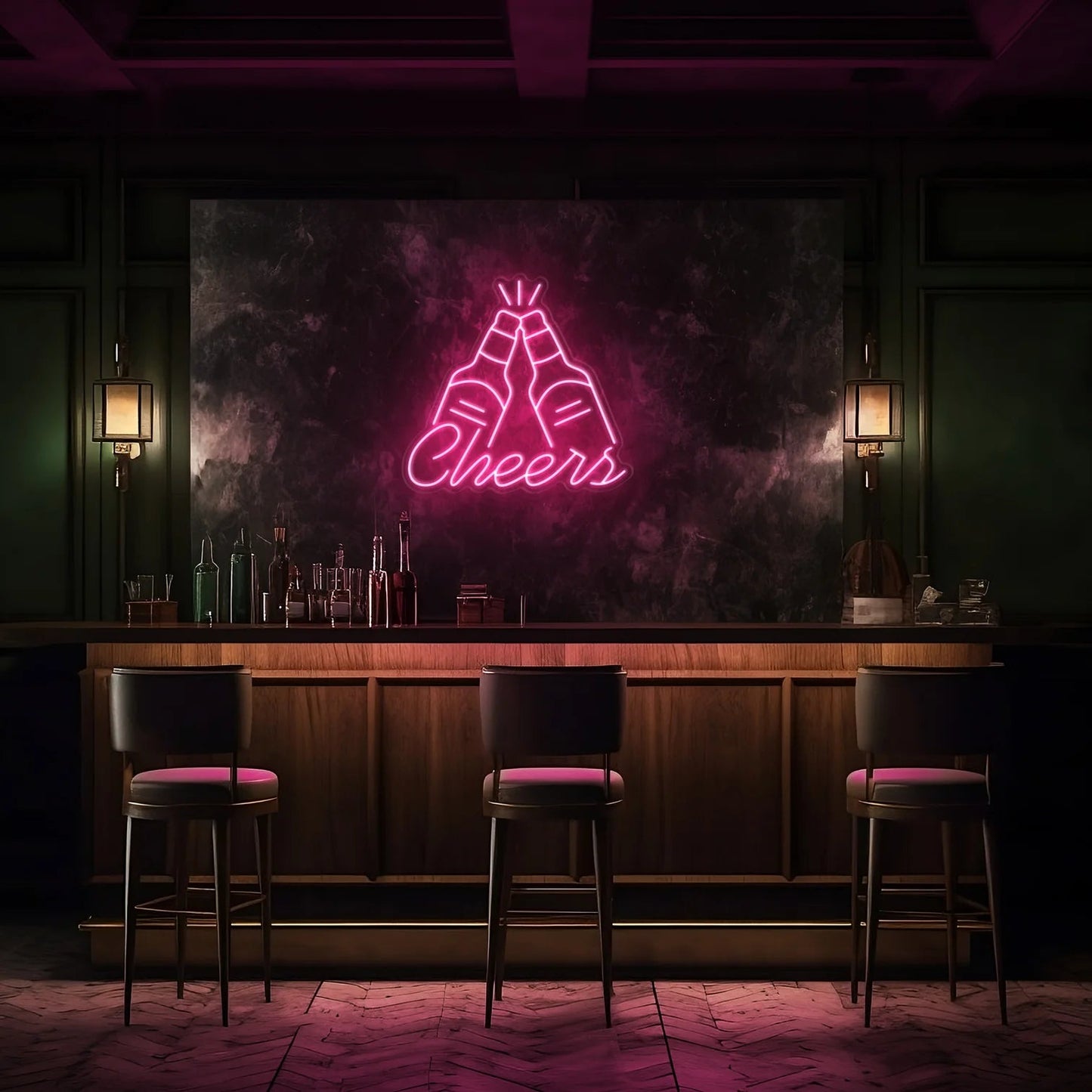 Cheers LED Neon Sign!-Neonsigns-45 x 90 cm-Light Pink-Neon Brothers