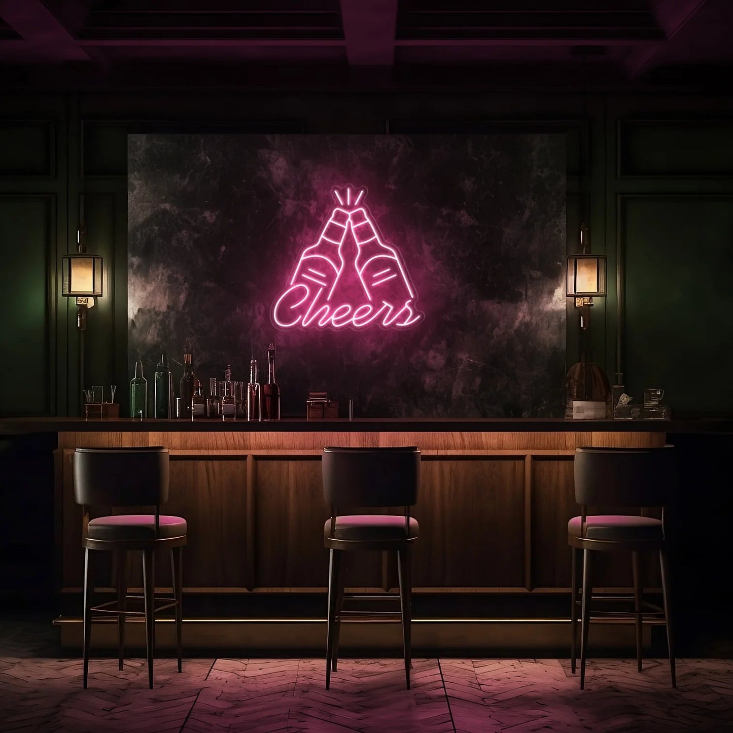 Cheers LED Neon Sign!-Neonsigns-45 x 90 cm-Pink-Neon Brothers