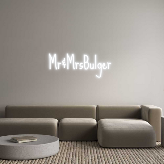 Custom Neon: Mr&MrsBulger