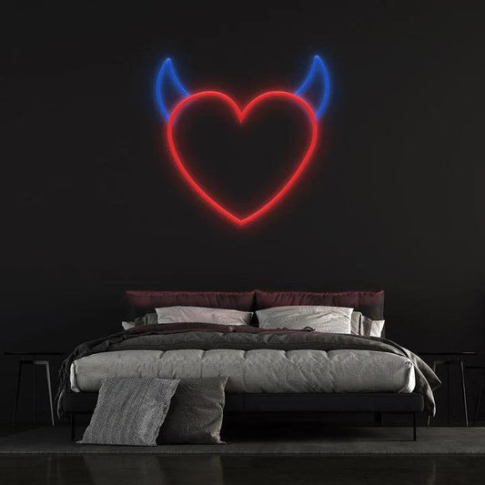 DEVIL HEART - LED NEON SIGN-Neonsigns-Neon Brothers