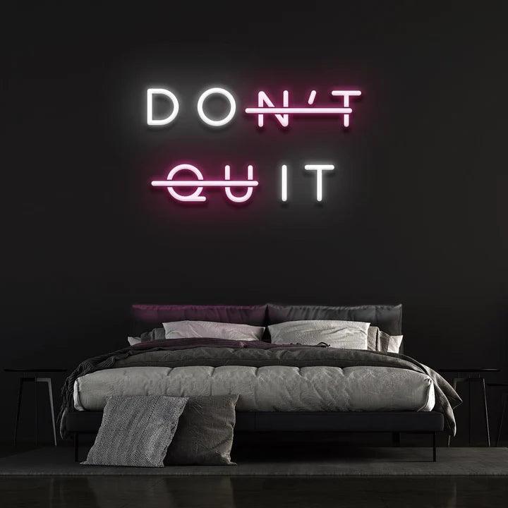 DON'T QUIT NEON SIGN-Neonsigns-Pink-45 x 105 cm-No-Neon Brothers