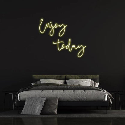 ENJOY TODAY NEON SIGN-Neonsigns-Yellow-45 x 105 cm-No-Neon Brothers