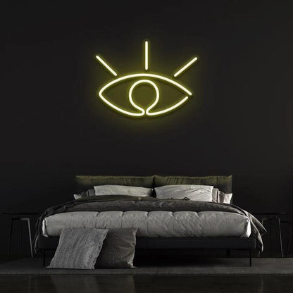 EYE - LED NEON SIGN-Neonsigns-60 x 120 cm-Yellow-Neon Brothers