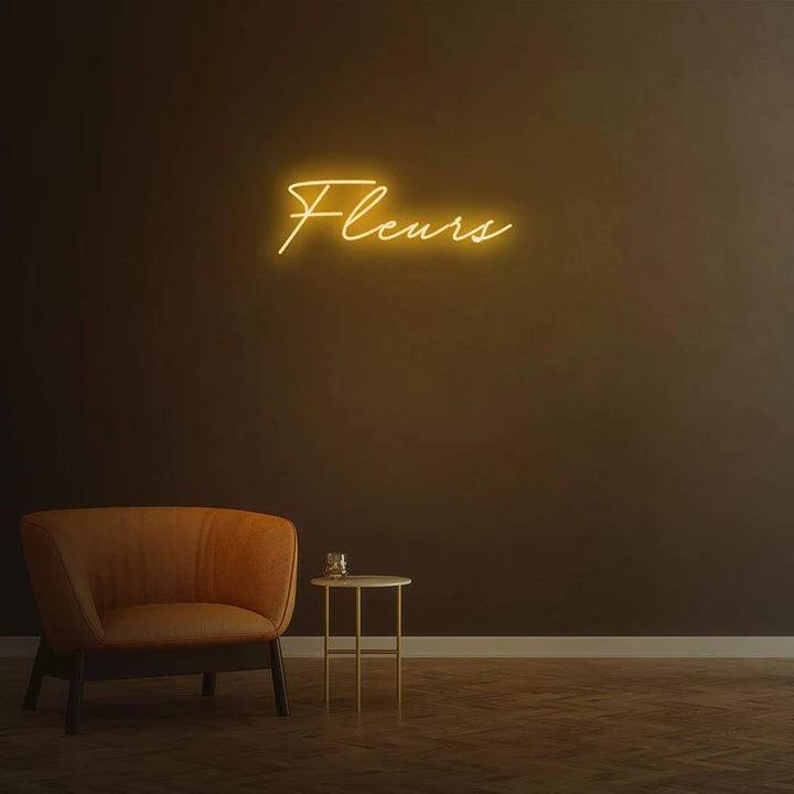 FLEURS - LED NEON SIGN-Neonsigns-45 x 105 cm-Orange-Neon Brothers