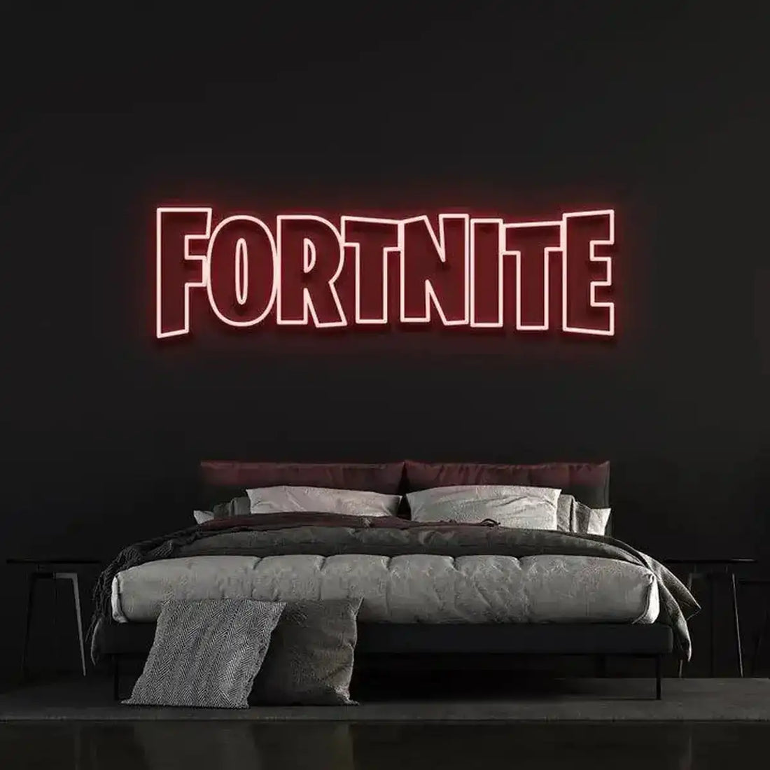 FORTNITE LOGO LED NEON SIGN-Neonsigns-Red-45 x 105 cm-Neon Brothers