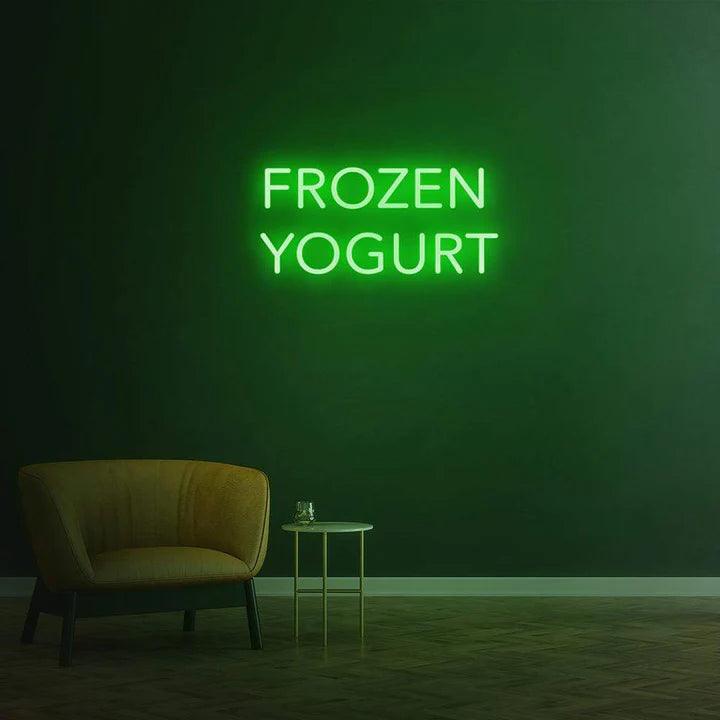 FROZEN YOGURT - LED NEON SIGN-Neonsigns-45 x 90 cm-Green-Neon Brothers