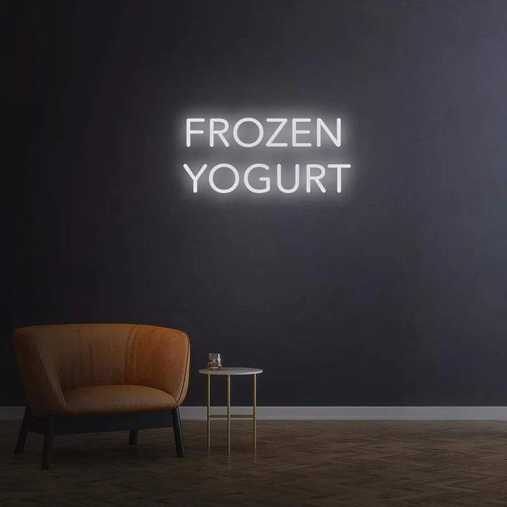 FROZEN YOGURT - LED NEON SIGN-Neonsigns-45 x 90 cm-White-Neon Brothers