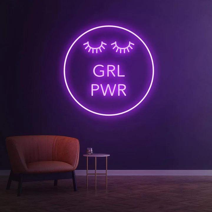 Girl Power - LED Neon Sign-Neonsigns-45 x 90 cm-Purple-Neon Brothers