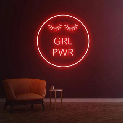 Girl Power - LED Neon Sign-Neonsigns-45 x 90 cm-Red-Neon Brothers