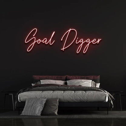 GOAL DIGGER NEON SIGN-Neonsigns-Red-45 x 90 cm-No-Neon Brothers