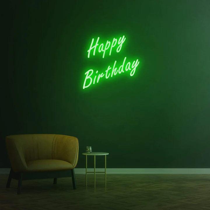 HAPPY BIRTHDAY - LED NEON SIGN-Neonsigns-Teal-Neon Brothers