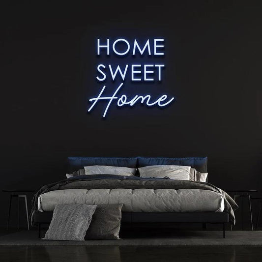 HOME SWEET HOME - LED NEON SIGN-Neonsigns-45 x 90 cm-Blue-Neon Brothers