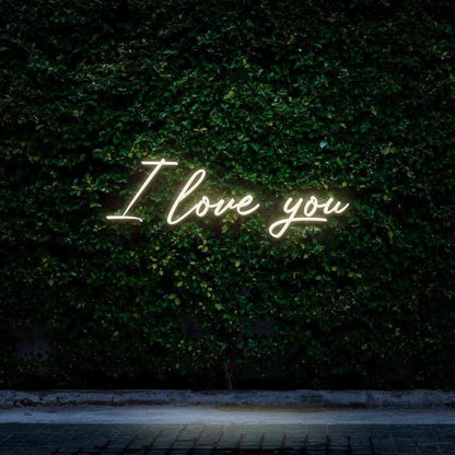 I LOVE YOU - LED NEON SIGN-Neonsigns-Warm White-Neon Brothers