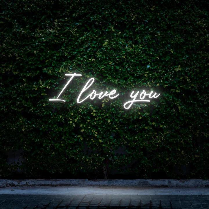 I LOVE YOU - LED NEON SIGN-Neonsigns-White-Neon Brothers