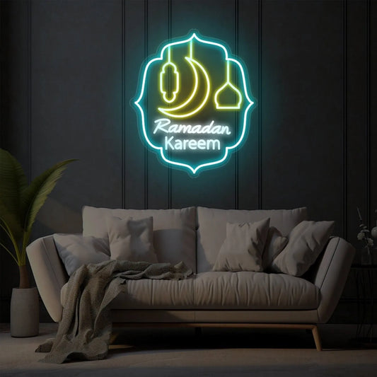 Ramadan Kareem Neon Sign – Custom LED Light for Home, Yard & Mosque Décor, Perfect for Ramadan Celebrations