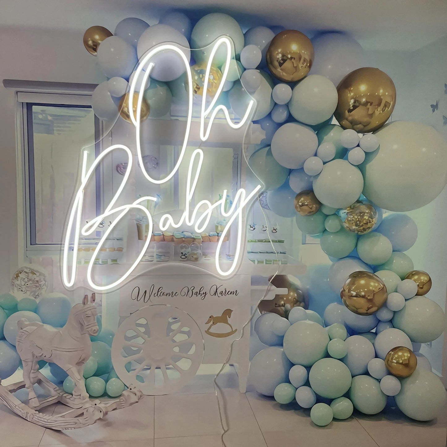 Oh Baby Neon Sign – The Perfect Glow for Baby Showers & Nurseries