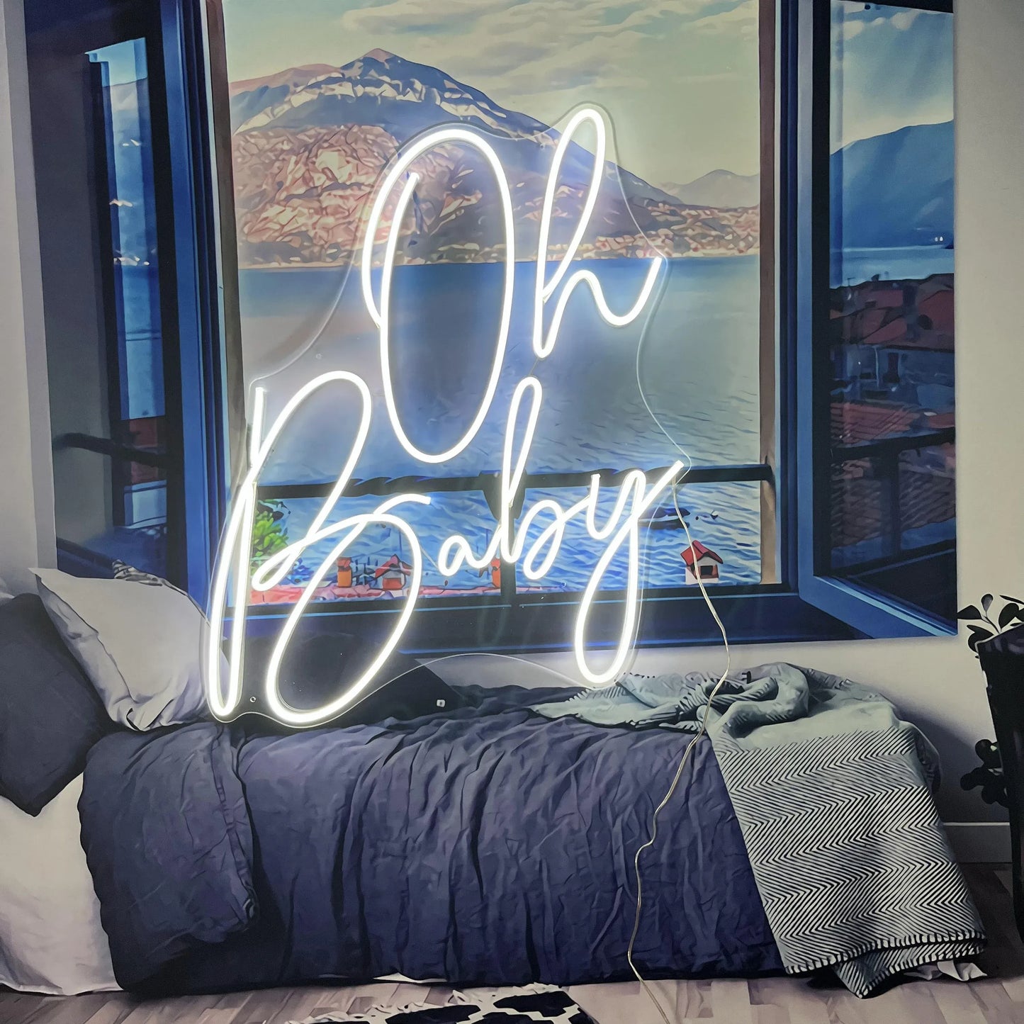 Oh Baby Neon Sign – The Perfect Glow for Baby Showers & Nurseries