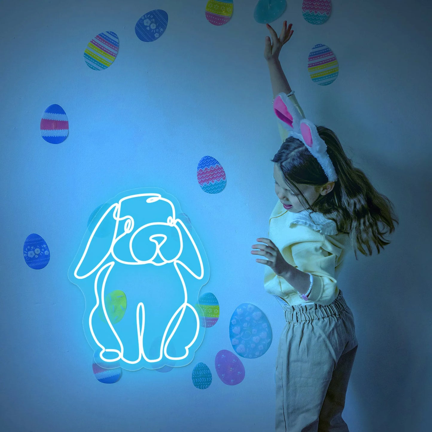 Bunny Cute Neon Sign – The Perfect Glow for Easter & Beyond