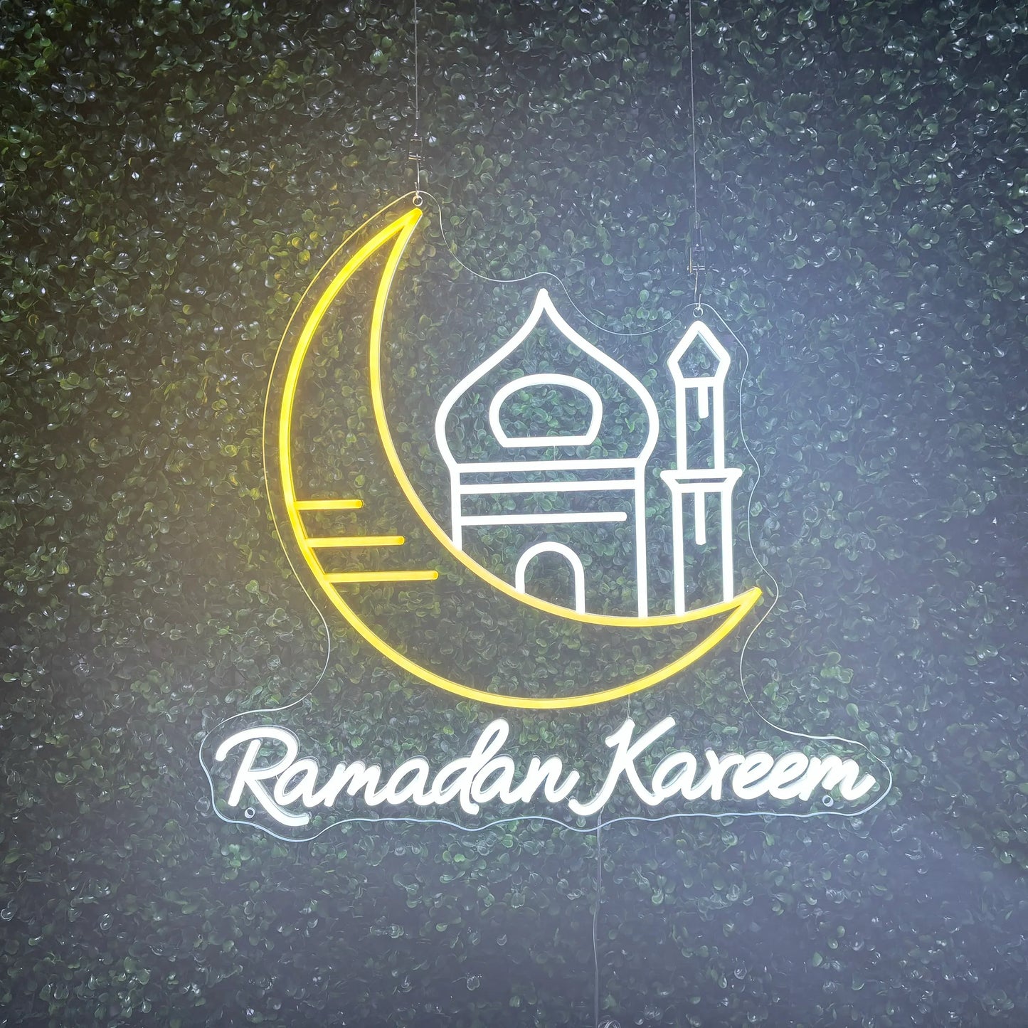 Ramadan Kareem Mosque 2025 Neon Sign - Customizable LED Light for Ramadan Décor