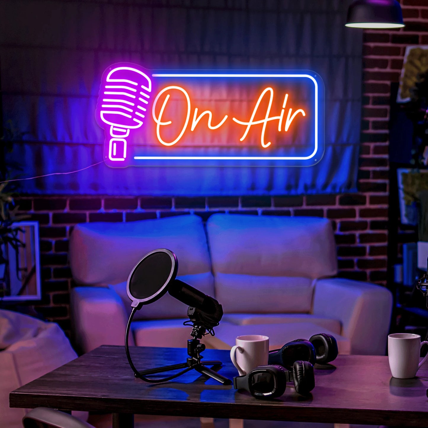 On Air Neon Light | LED RGB On Air Neon Sign for Recording Studios, Gamers, and Content Creators