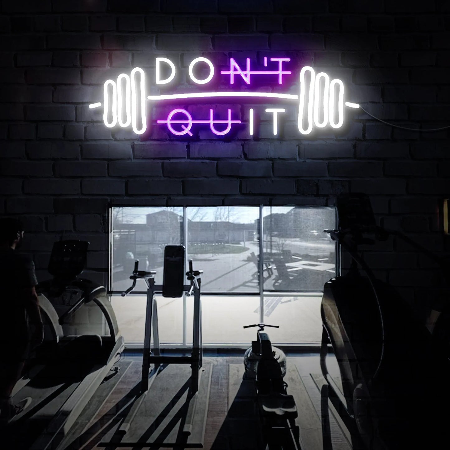 Don’t Quit Neon Sign | Motivational Gym LED Light for Fitness Spaces & Home Workouts