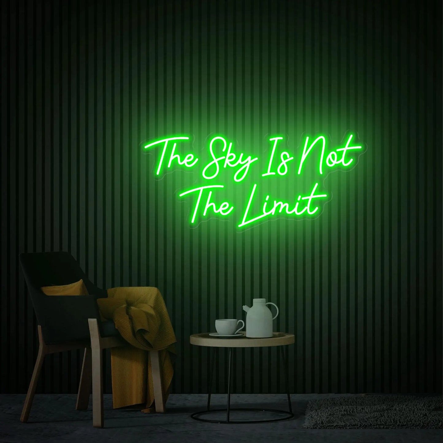 The Sky Is Not The Limit Neon Sign | Office Neon Sign, Studio Decor, Wall Art, Motivational Custom Gift Idea