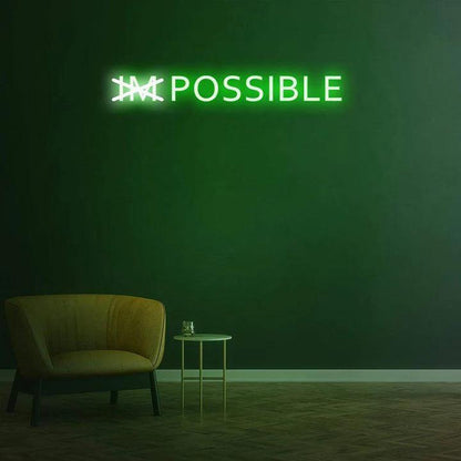 IMPOSSIBLE NEON SIGN-Neonsigns-Green-45 x 90 cm-No-Neon Brothers