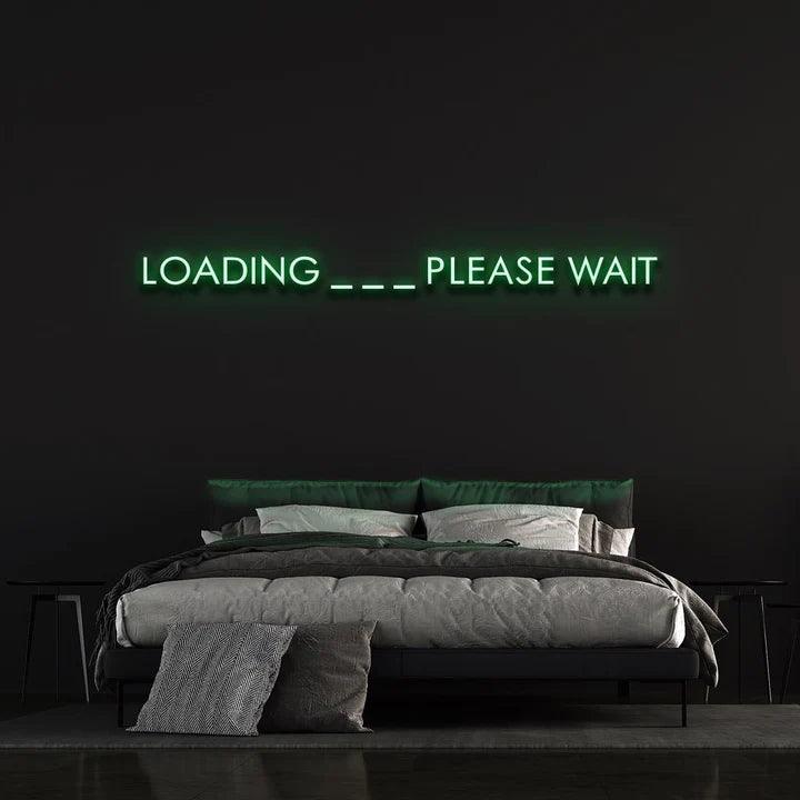 LOADING ... PLEASE WAIT - LED NEON SIGN-Neonsigns-45 x 90 cm-Green-Neon Brothers