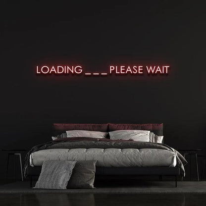 LOADING ... PLEASE WAIT - LED NEON SIGN-Neonsigns-45 x 90 cm-Red-Neon Brothers