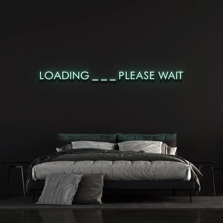 LOADING ... PLEASE WAIT - LED NEON SIGN-Neonsigns-45 x 90 cm-Teal-Neon Brothers