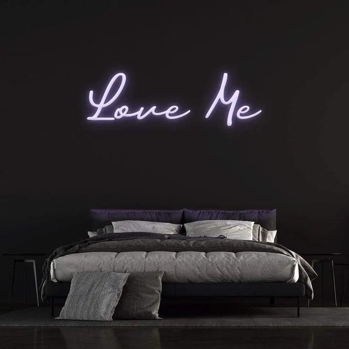 LOVE ME - LED NEON SIGN-Neonsigns-45 x 105 cm-Purple-Neon Brothers