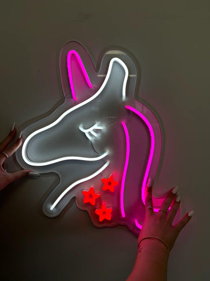 MINI UNICORN LED SIGN!-Neonsigns-Multi-45 x 90 cm-Neon Brothers