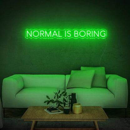 NORMAL IS BORING - LED NEON SIGN-Neonsigns-60 x 120 cm-Green-Neon Brothers