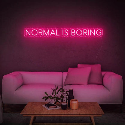 NORMAL IS BORING - LED NEON SIGN-Neonsigns-60 x 120 cm-Pink-Neon Brothers