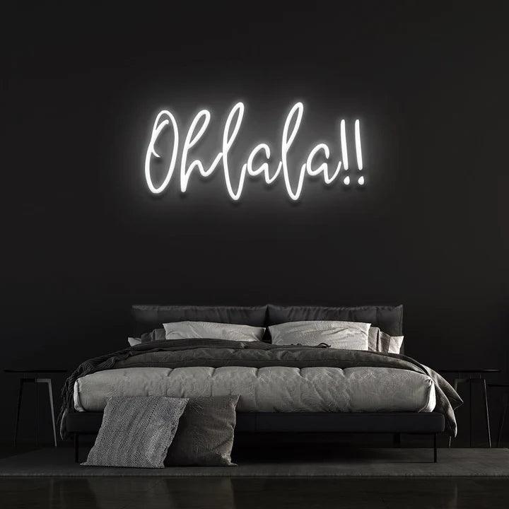 OHLALA!! - LED NEON SIGN-Neonsigns-White-45 x 90 cm-Neon Brothers