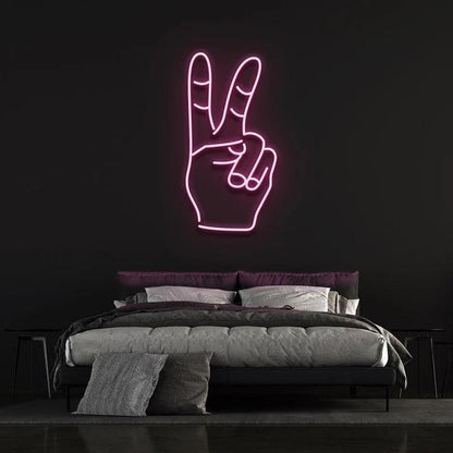 PEACE - LED NEON SIGN-Neonsigns-45 x 90 cm-Pink-Neon Brothers