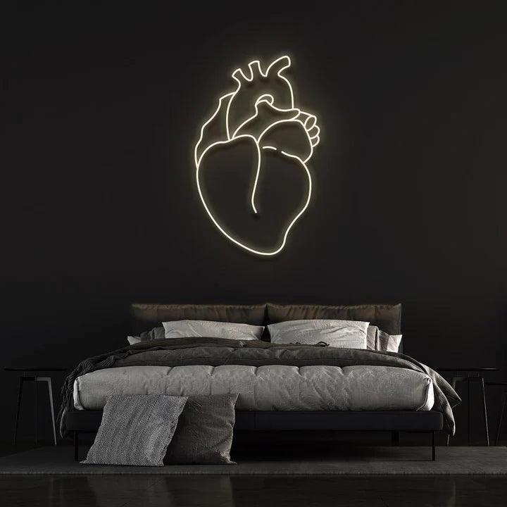 REAL HEART - LED NEON SIGN-Neonsigns-Warm White-45 x 90 cm-Neon Brothers