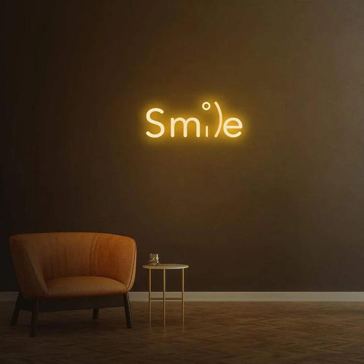 Smile - LED Neon Sign-Neonsigns-45 x 90 cm-Orange-Neon Brothers