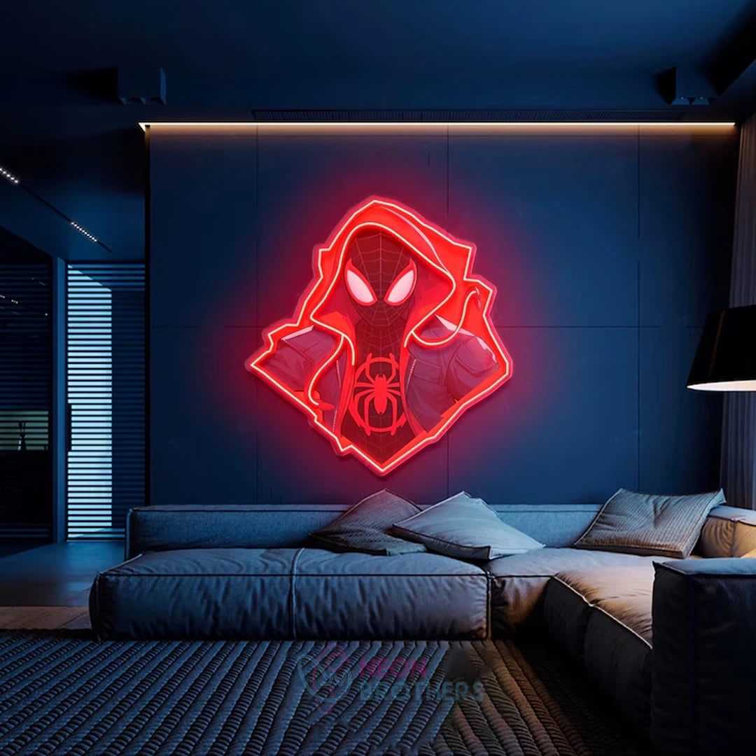 Superhero Character- LED Neon Movie Sign with UV Print Art