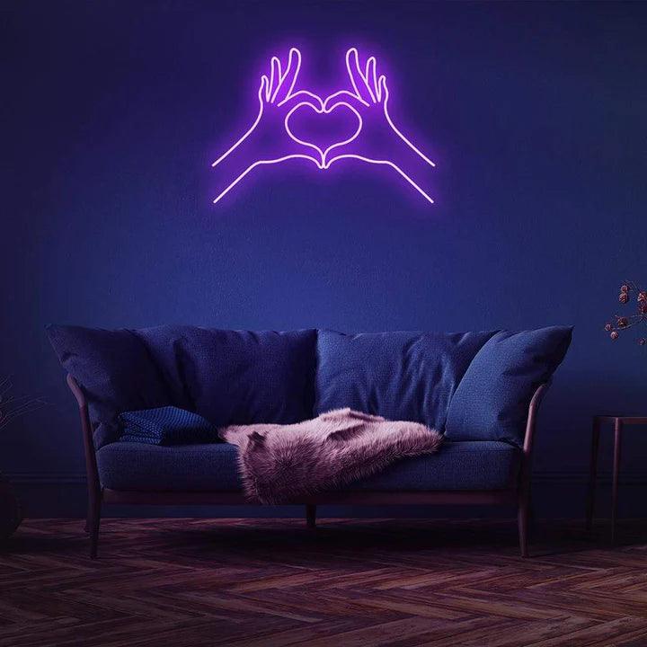 SPREAD LOVE NEON SIGN-Neonsigns-Purple-45 x 90 cm-No-Neon Brothers