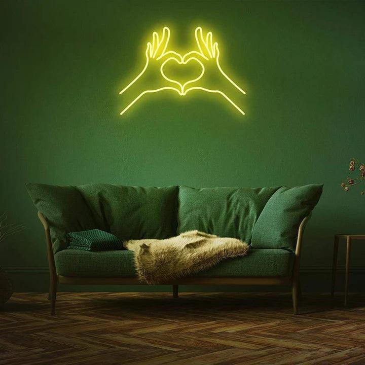 SPREAD LOVE NEON SIGN-Neonsigns-Yellow-45 x 90 cm-No-Neon Brothers